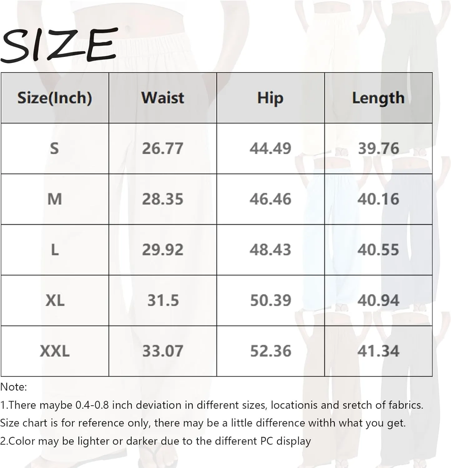 Palazzo Pants for Women Womens Linen Pant Elastic High Waist Drawstring Cotton Wide Leg Trousers with Pocket