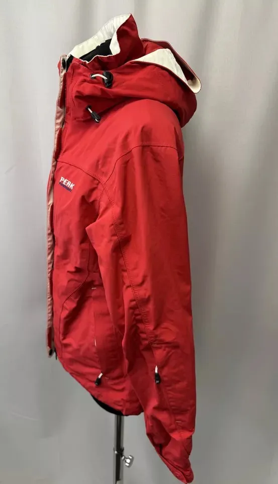 Peak Performance Red White Gore Tex Shell Women’s Ski Jacket Size S