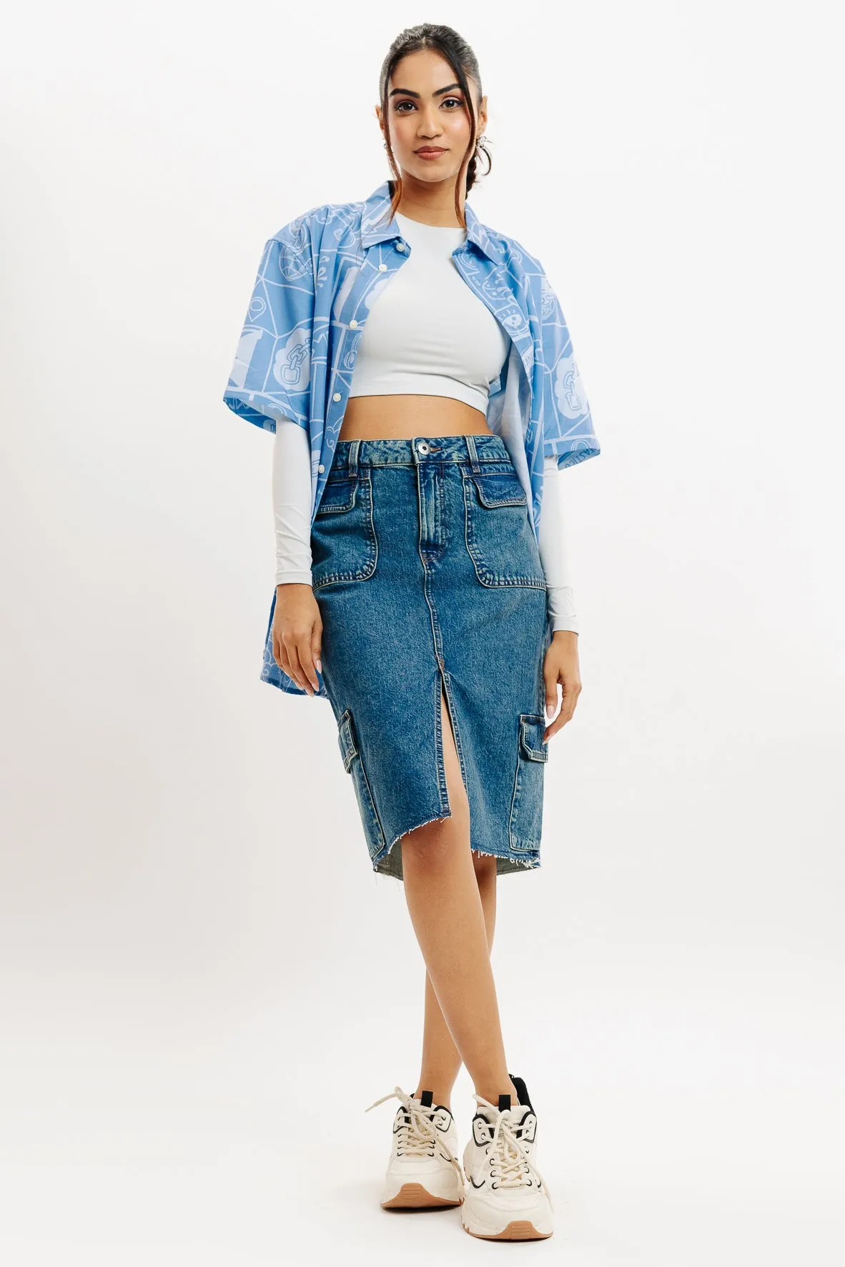 Playful Print Women's Resort Shirt