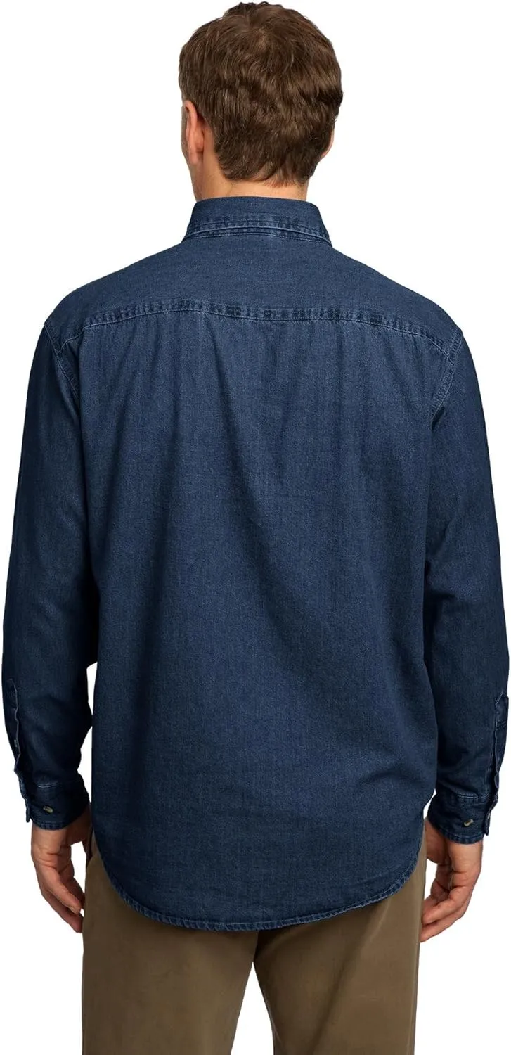 Port & Company - Long Sleeve Value Denim Shirt. SP10