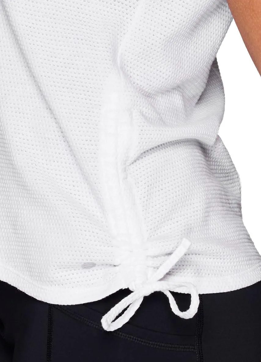 RBX Active Cotton Blend Workout Tank Top for Women, Side Tie Breathable Sleeveless Muscle Tee Yoga Tunic with Plus Sizes