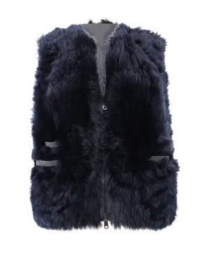Reversible Shearling Fur Vest