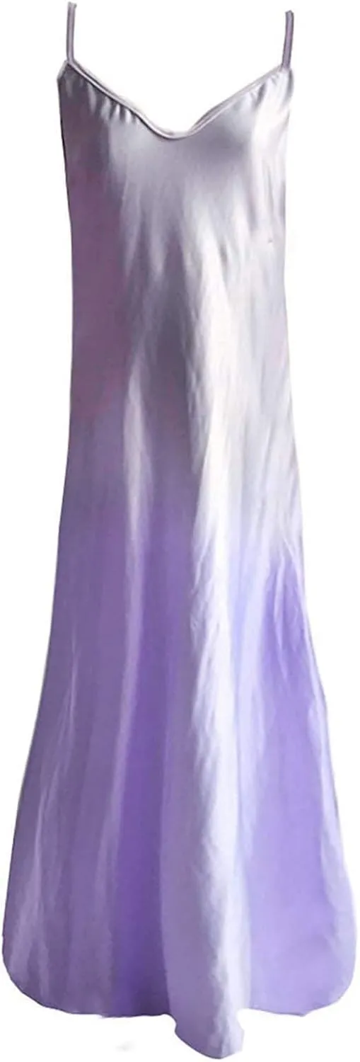 Summer Dresses for Women 2024 Casual V-Neck Long Dress Elegant A Line Sleeveless Printed Beach Sundress