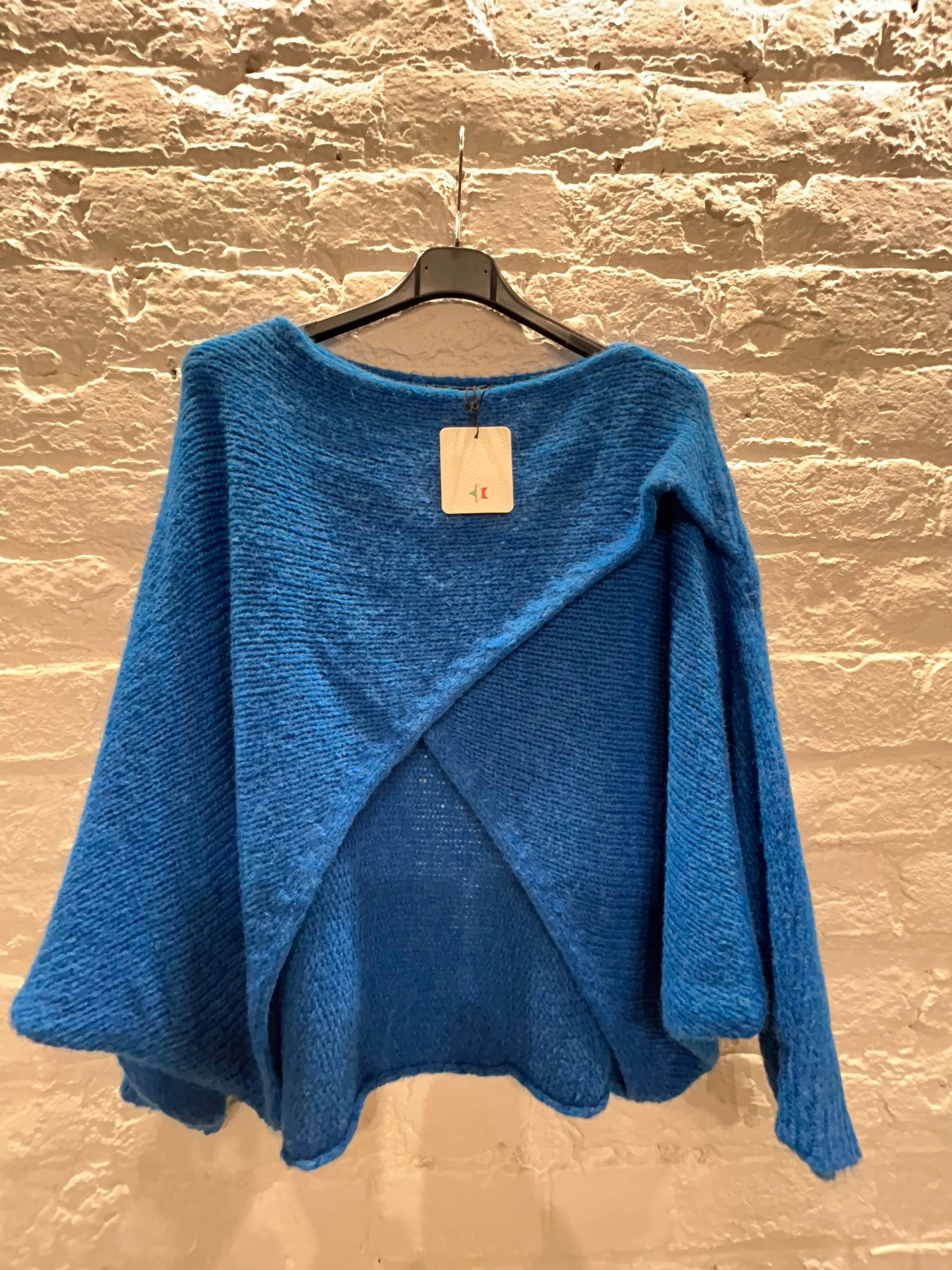 The Criss cross Cosy Chunky Knit Jumper With Long Sleeves