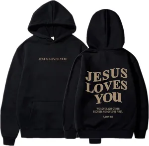 Trust In The Lord Christian Graphic Hoodies Trendy Shape Printed Outfit with Pocket Oversize Fall Winter Fashion 2024
