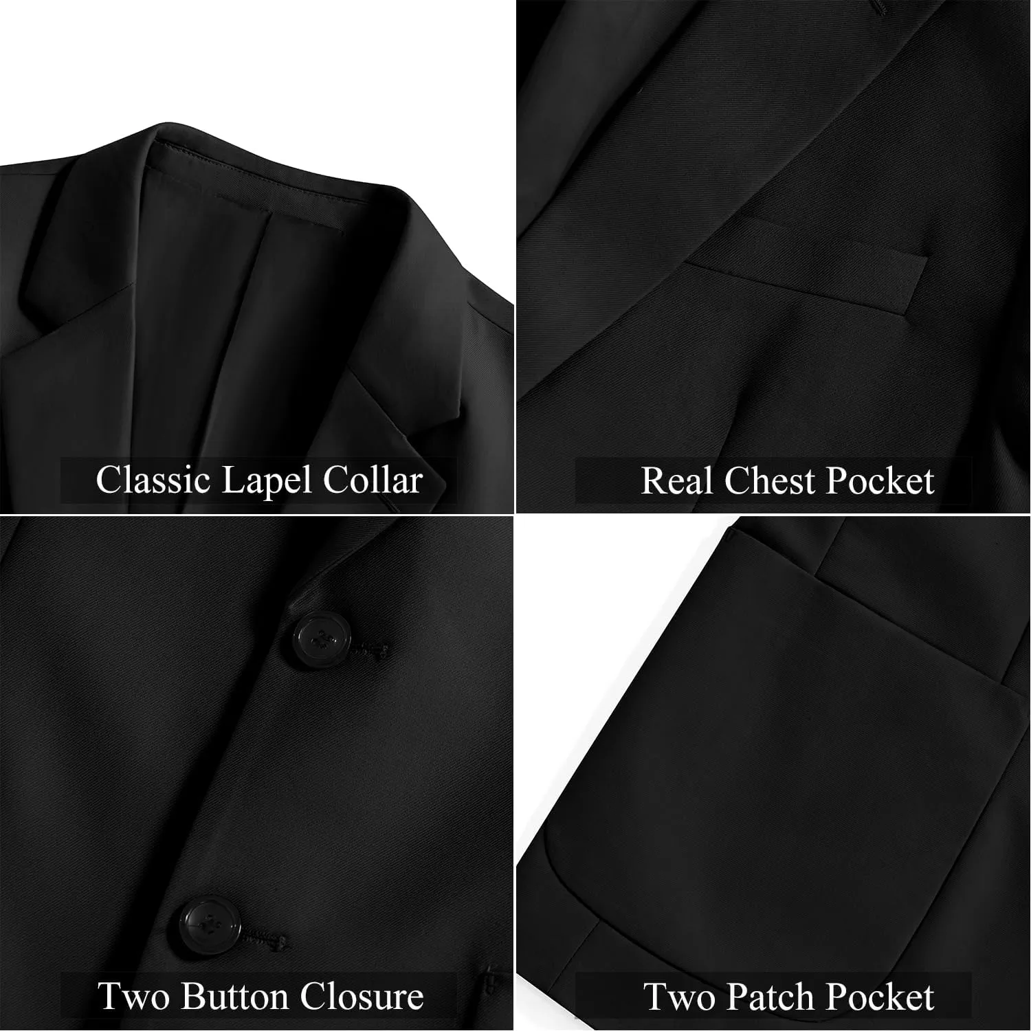 Vssjavun Mens Blazer Sport Coats Casual Lightweight Two Button Dinner Party Suit Jackets