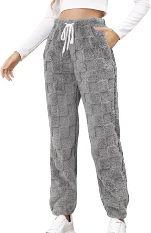 Women Linen Blend Summer Trendy Pants Elastic Waisted Baggy Stretchy Loose Fit Trousers Office