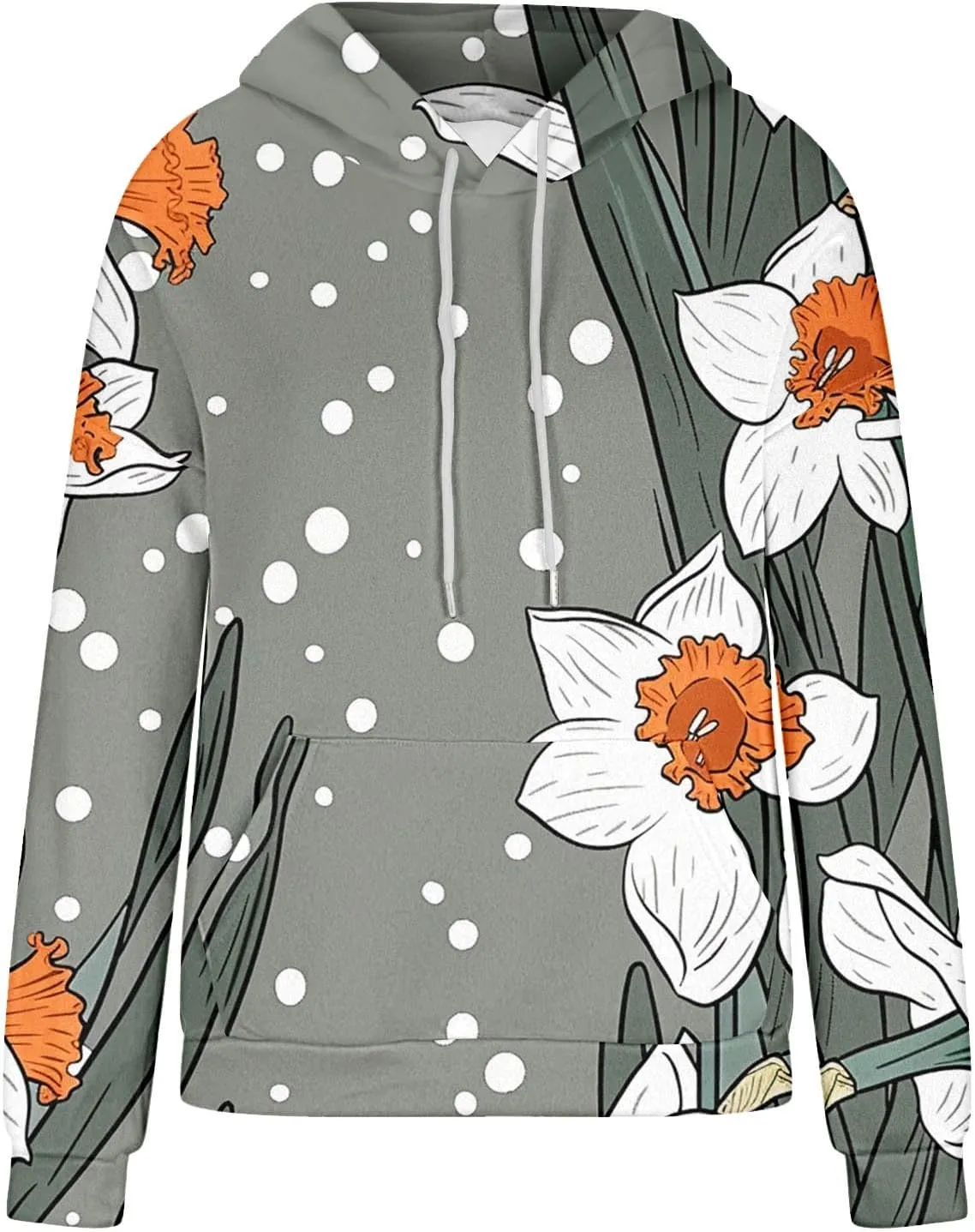 Women's Fall Casual Oversized Hoodies Trendy Long Sleeve Sweatshirts Graphic Print Pullover Lightweight Tops