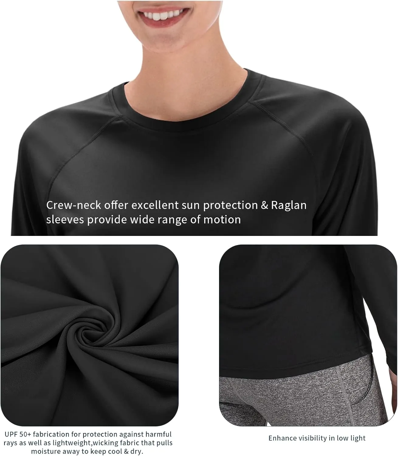 Women's Long Short Sleeve Rash Guard Swim Shirt