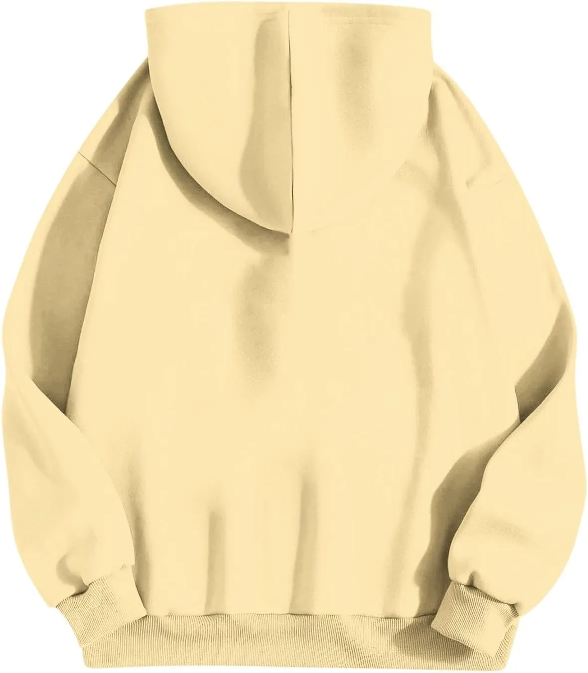 Women's Oversized Hoodies 2024 Solid Color Casual Long Sleeve Sweatshirt Trendy Pullover Tops with Pocket Fall Winter