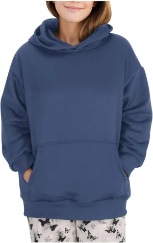 Women's Oversized Hoodies 2024 Solid Color Casual Long Sleeve Sweatshirt Trendy Pullover Tops with Pocket Fall Winter