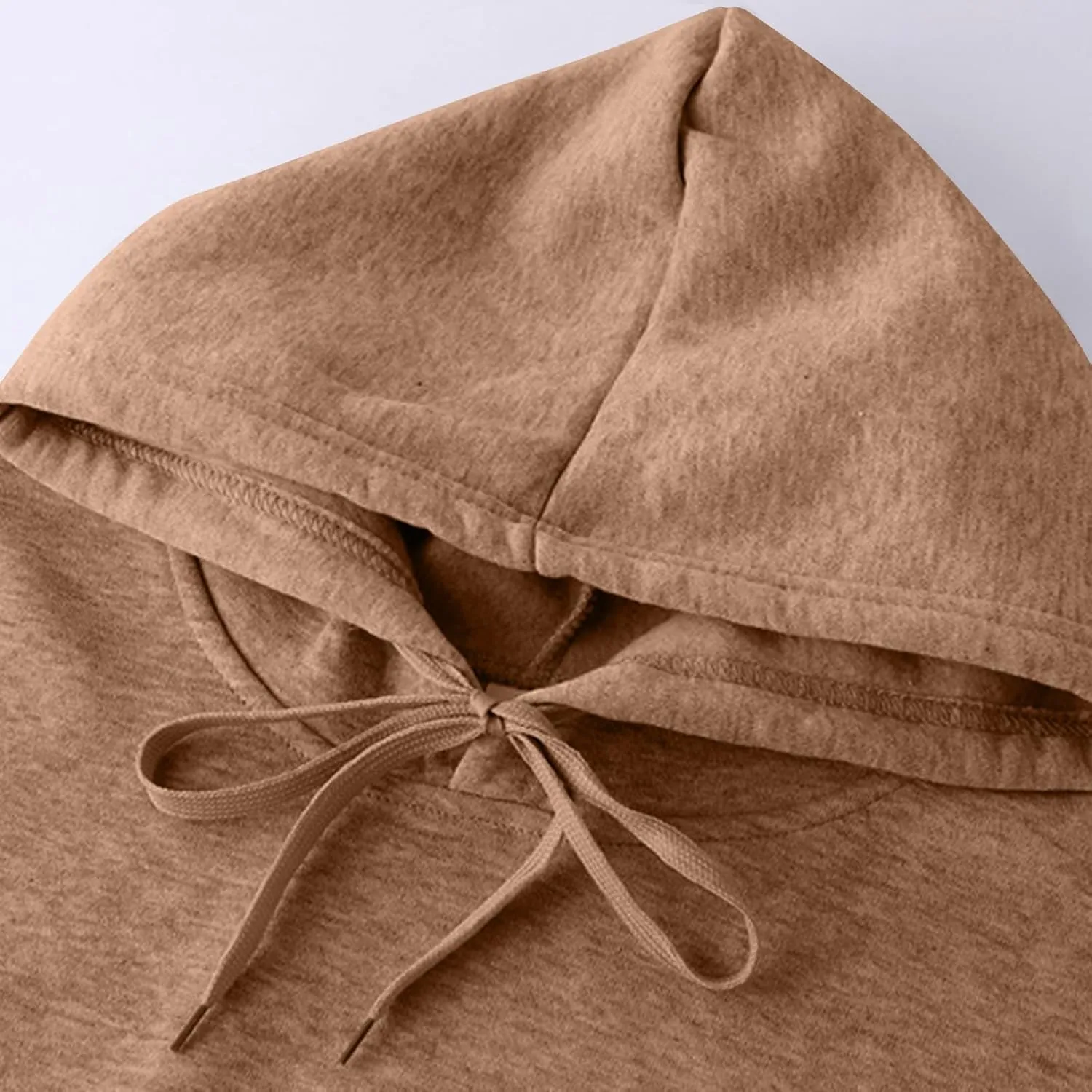 Womens Solid Color Oversized Hoodies Trendy Hooded Sweatshirts Pullover Cute Sweater Tops Teen Girls Clothes 2024