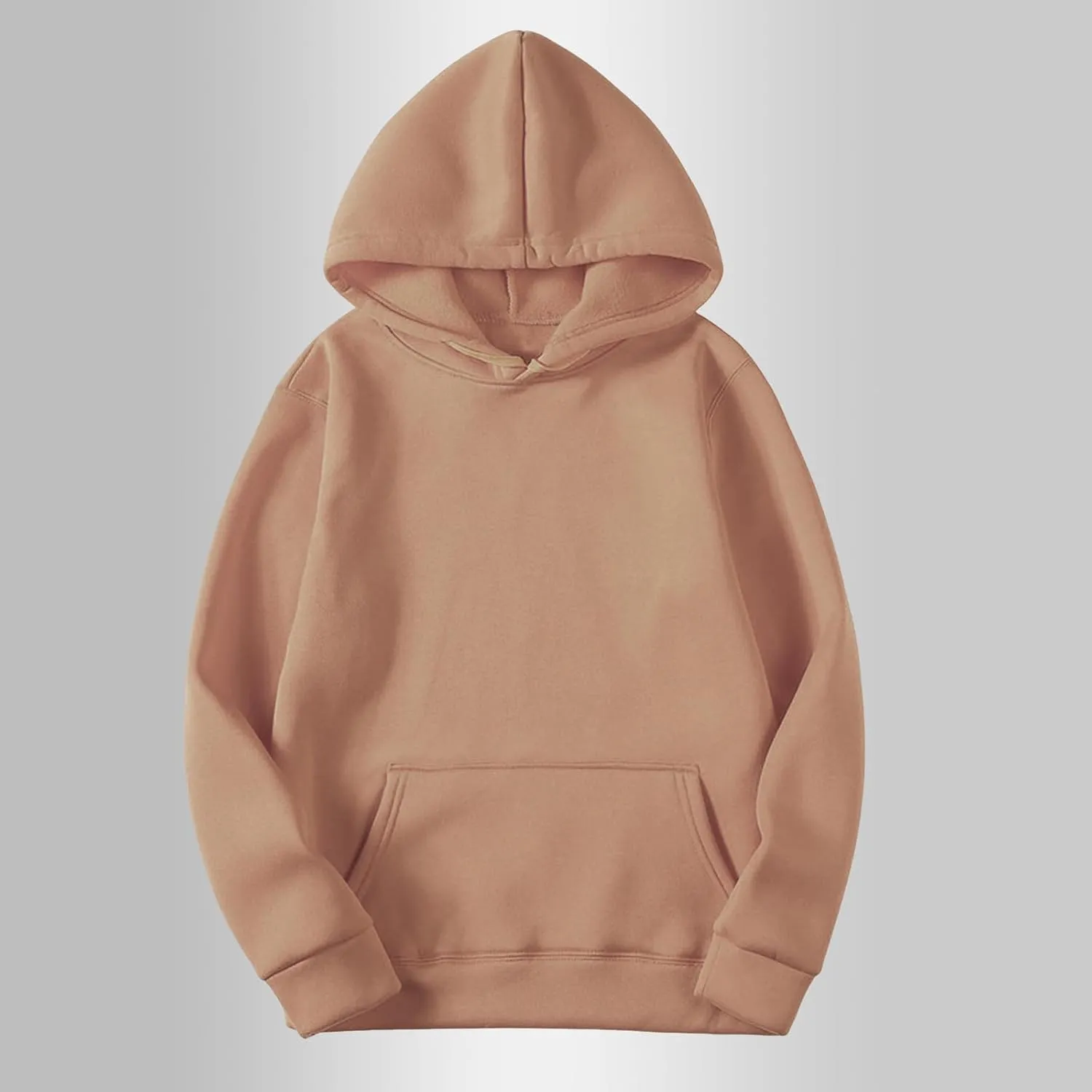 Womens Solid Color Oversized Hoodies Trendy Hooded Sweatshirts Pullover Cute Sweater Tops Teen Girls Clothes 2024