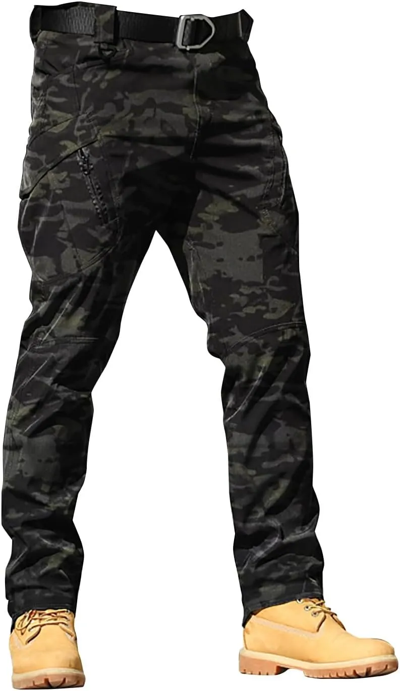 Work Pants for Men Big and Tall Casual Loose Straight Sweatpants Outdoor Lightweight Work Hiking Pants Jogger Tousers