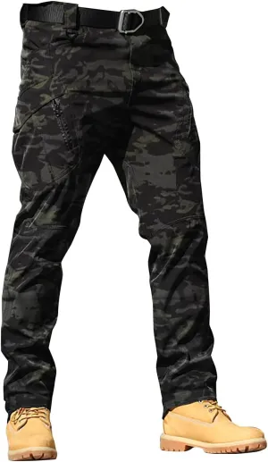 Work Pants for Men Big and Tall Casual Loose Straight Sweatpants Outdoor Lightweight Work Hiking Pants Jogger Tousers