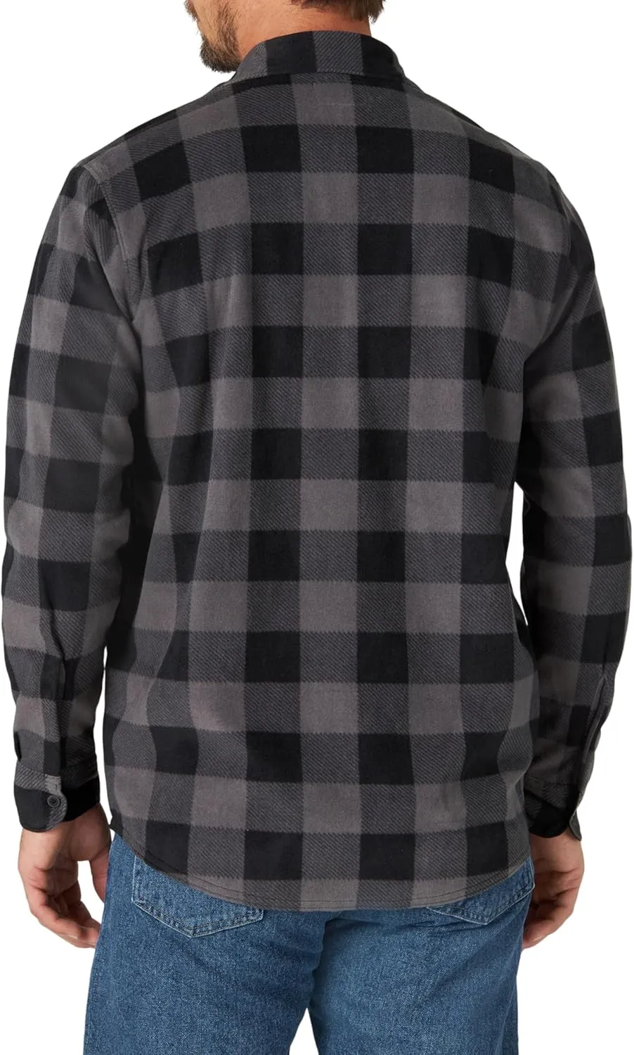 Wrangler Authentics Men's Long Sleeve Heavyweight Fleece Shirt