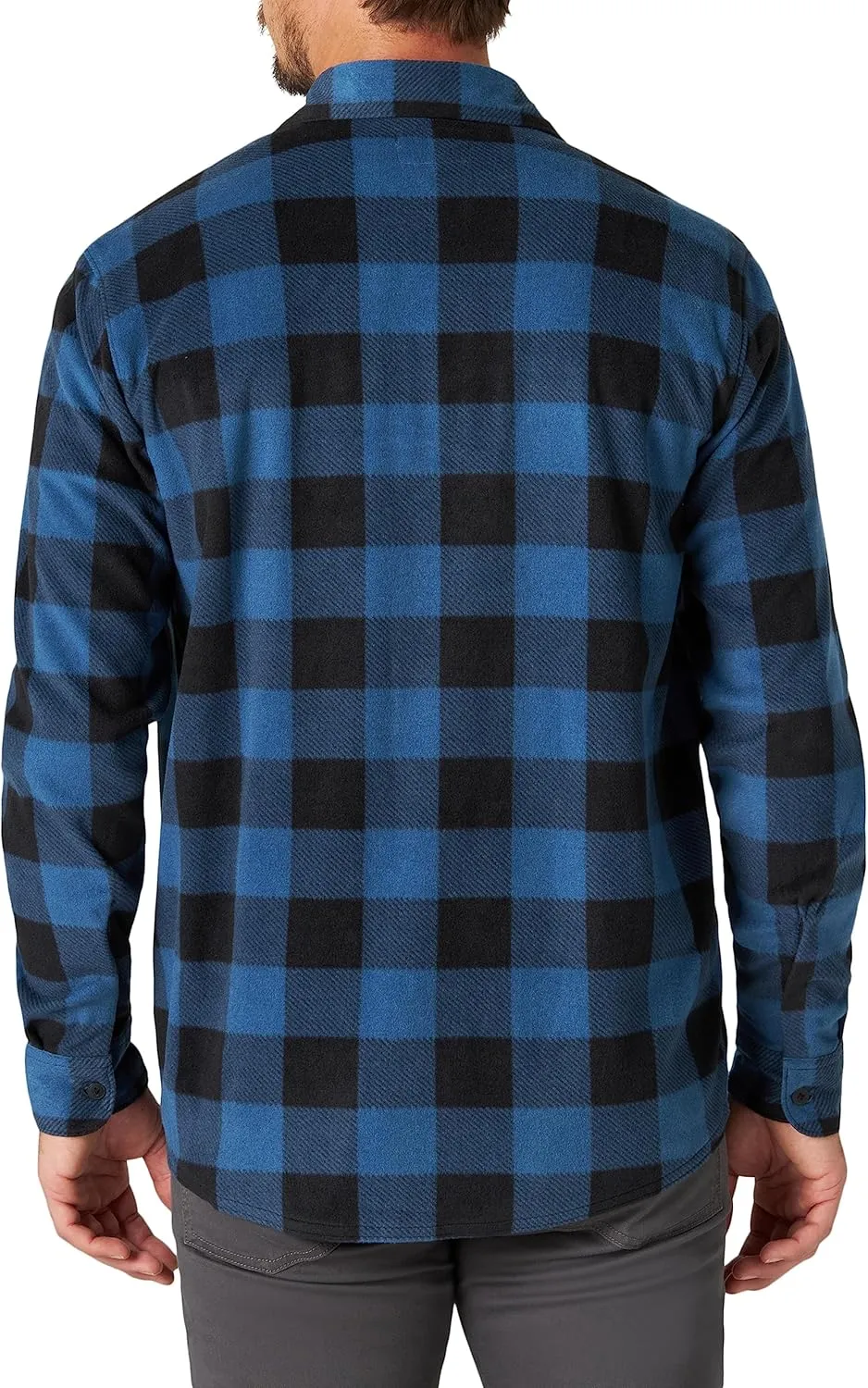 Wrangler Authentics Men's Long Sleeve Heavyweight Fleece Shirt