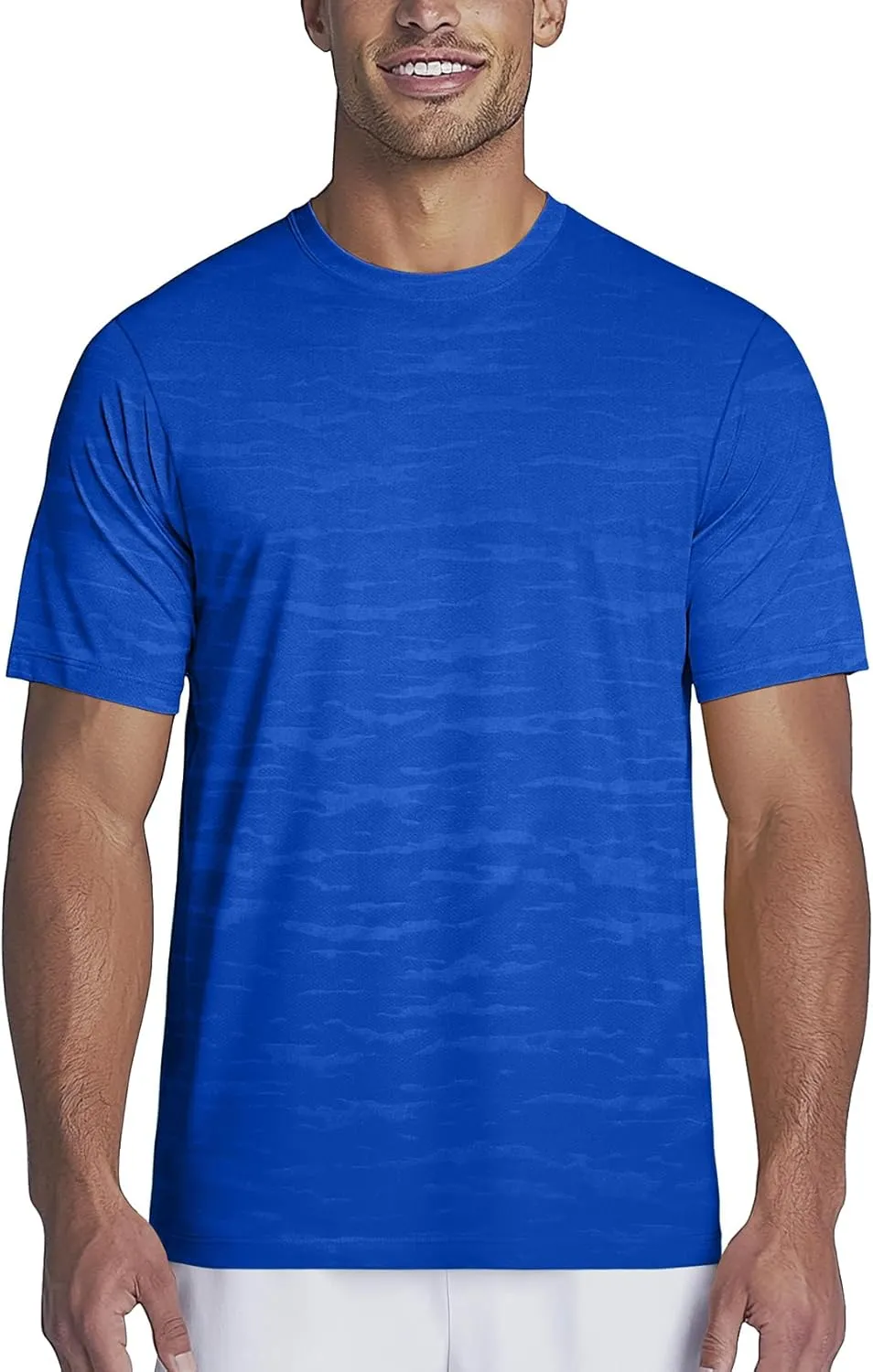 Zengjo Mens Athletic Shirts Short Sleeve Moisture Wicking Gym Workout Running Crewneck T-Shirt Quick Dry Sports Fitted Tee