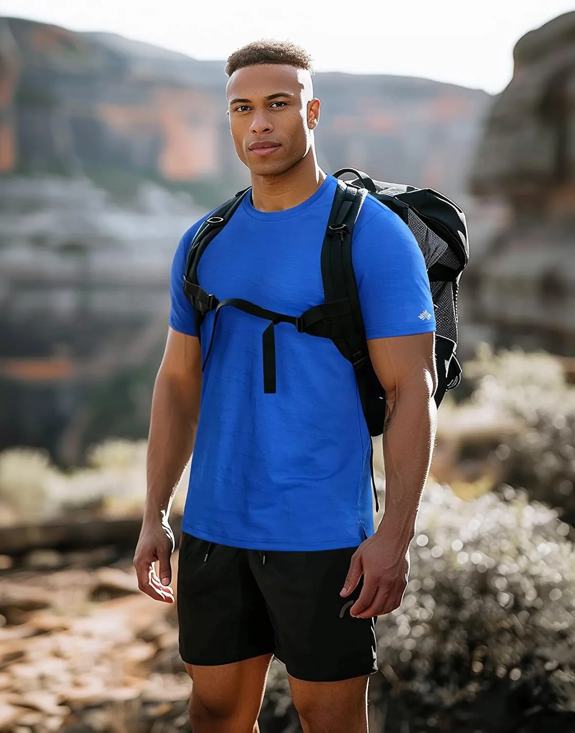 Zengjo Mens Athletic Shirts Short Sleeve Moisture Wicking Gym Workout Running Crewneck T-Shirt Quick Dry Sports Fitted Tee
