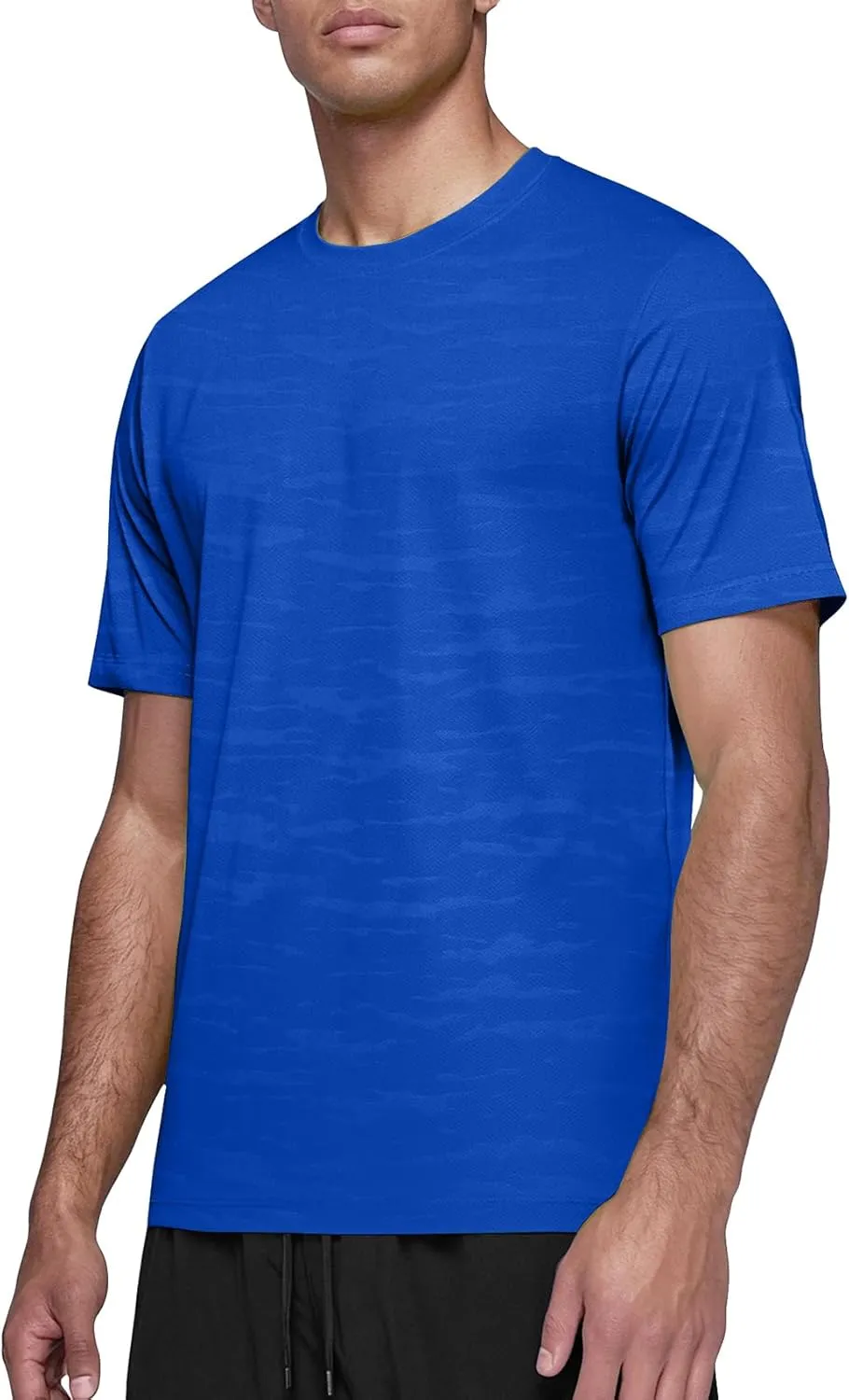 Zengjo Mens Athletic Shirts Short Sleeve Moisture Wicking Gym Workout Running Crewneck T-Shirt Quick Dry Sports Fitted Tee